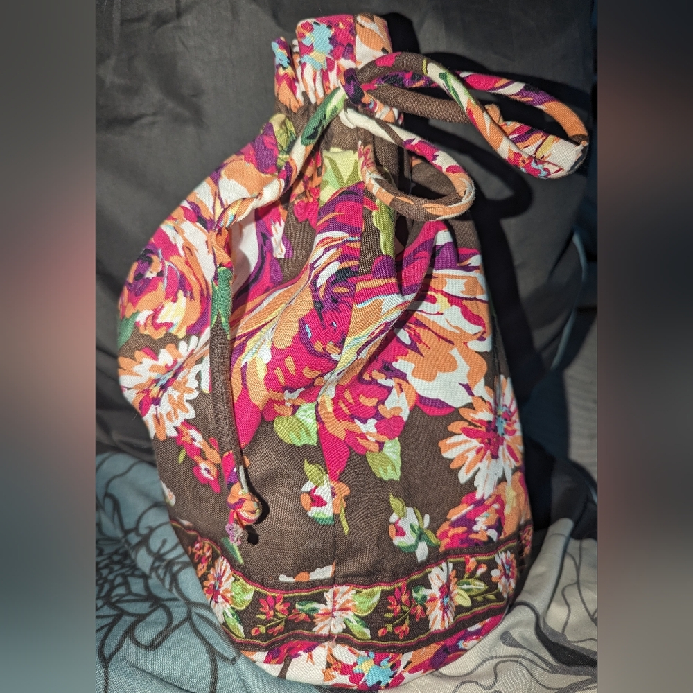 Vera Bradley plastic lined ditty bag